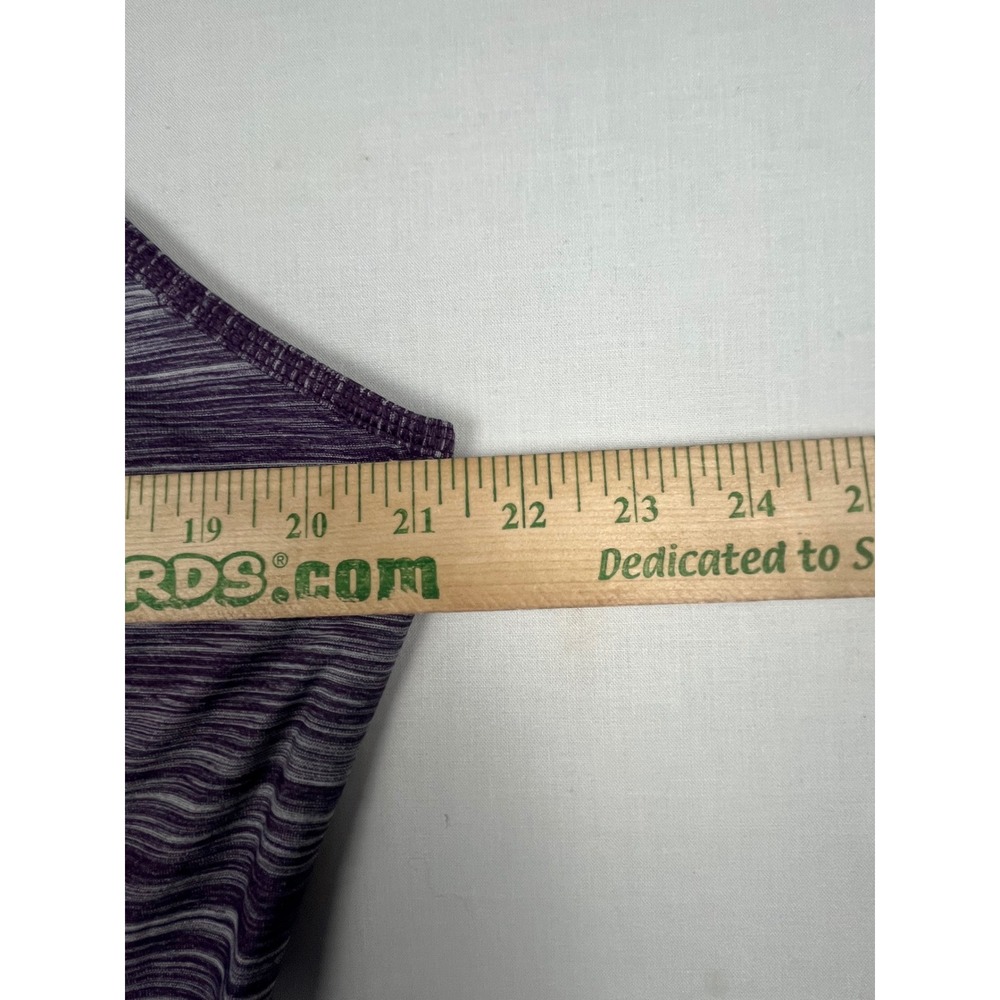 Danskin Now Tank Top Womens XL Purple Space Dye Mesh Racerback Activewear - Picture 3 of 6